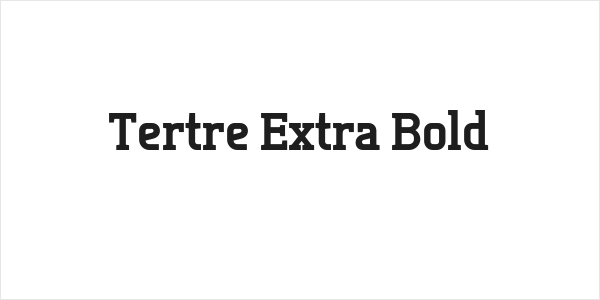 Tertre Extra Bold Logo
