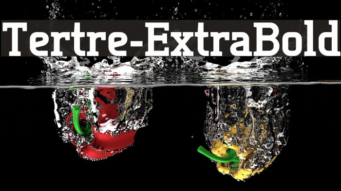 Tertre-ExtraBold Font examples