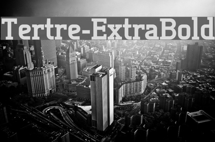 Tertre-ExtraBold Font examples