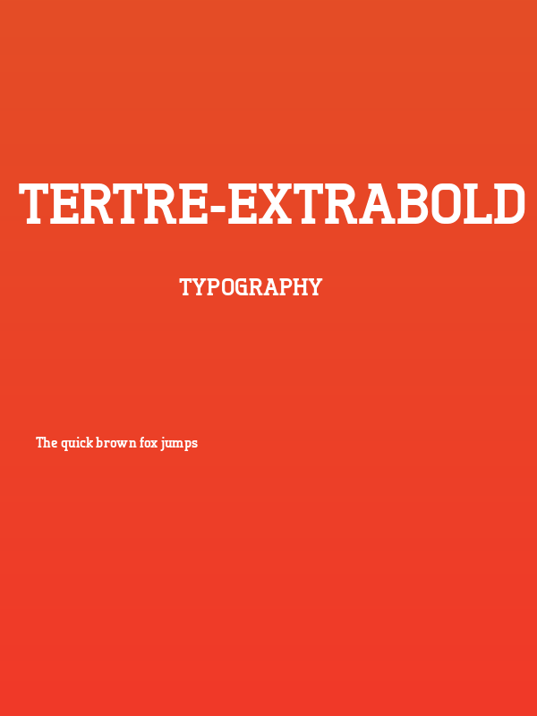 Tertre-ExtraBold Poster