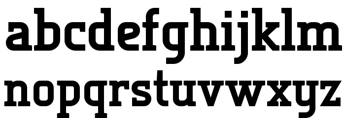 Tertre-ExtraBold Font LOWERCASE