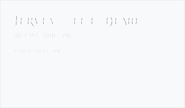 Tervia Inline Demo Business Card