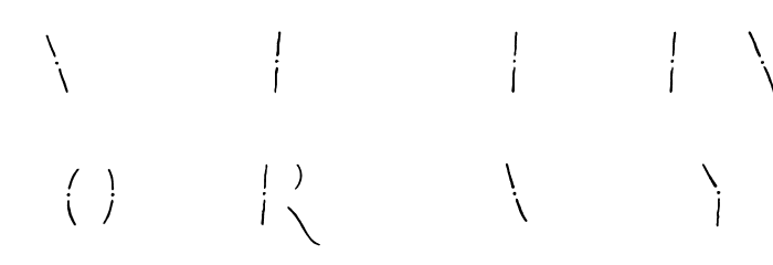 Tervia Inline Demo Font LOWERCASE