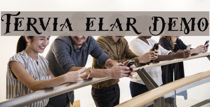 Tervia Regular Demo Font examples