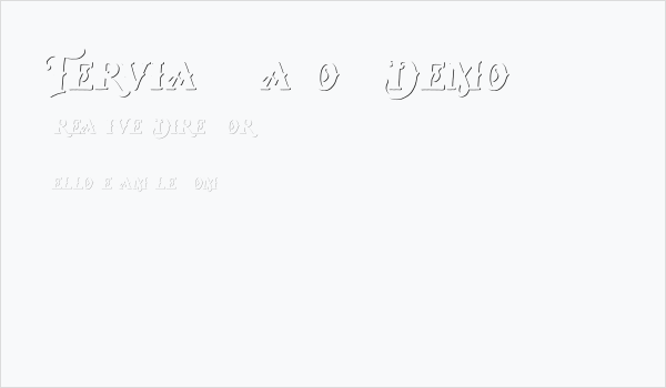 Tervia Shadow Demo Business Card