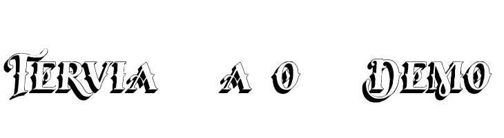 Tervia Shadow2 Demo Font