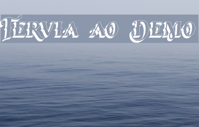 Tervia Shadow2 Demo Font examples
