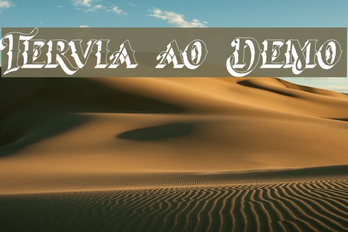 Tervia Shadow2 Demo Font examples