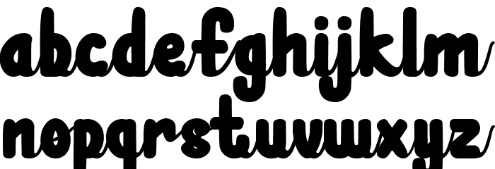 Tesalonica Script Font LOWERCASE