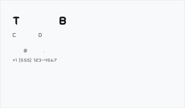 Tescaro Bold Business Card