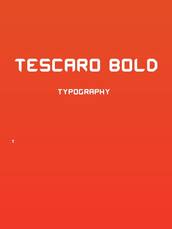 Tescaro Bold Poster