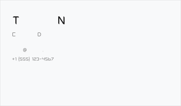 Tescaro Normal Business Card