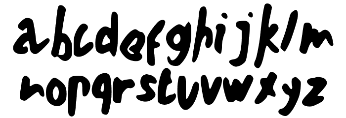Teschkescratch Font LOWERCASE