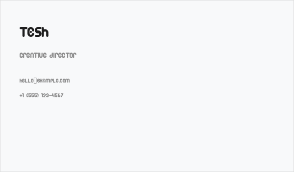 Tesh Business Card
