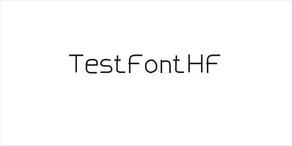TestFontHF Logo