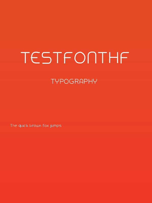 TestFontHF Poster