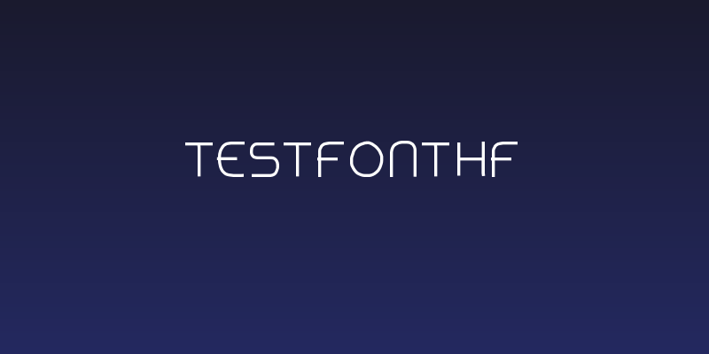 TestFontHF Social Header