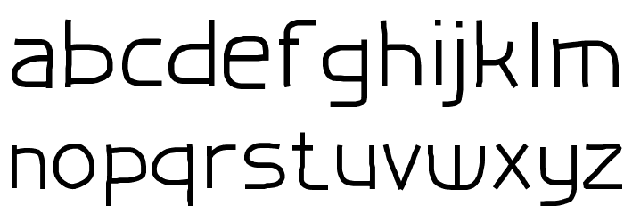TestFontHF Font LOWERCASE