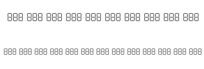 TestInstructions Font LOWERCASE