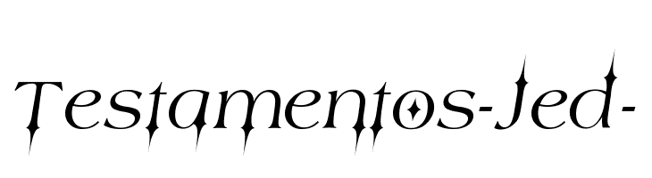 Testamentos-Jed-  font caratteri gratis