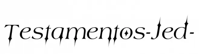 Testamentos-Jed-  Frei Schriftart Herunterladen