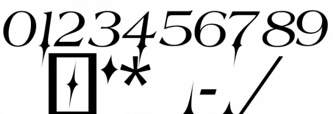 Testamentos-Jed- フォント その他の文字