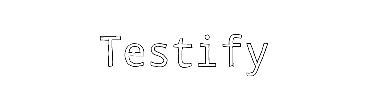 Testify  Frei Schriftart Herunterladen