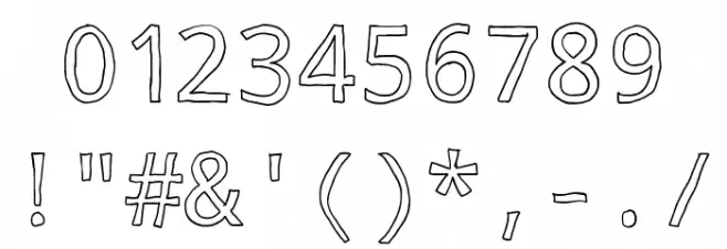 Testify Font OTHER CHARS