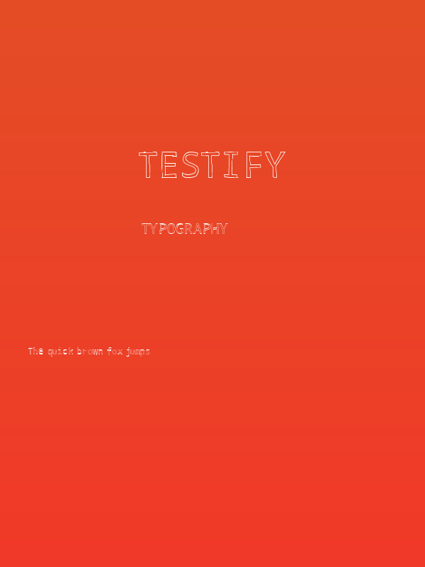 Testify Poster