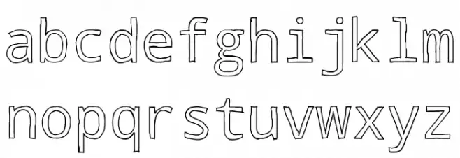 Testify Font Litere mici