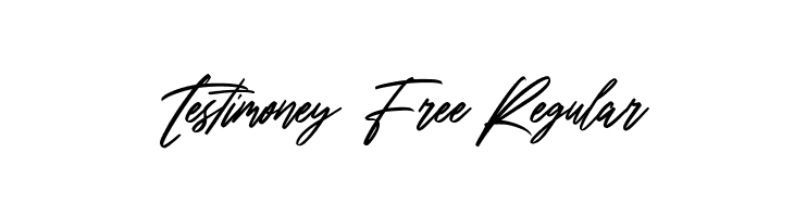 Testimoney Free Regular  Fuentes Gratis Descargar