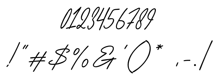 Testimonia フォント その他の文字