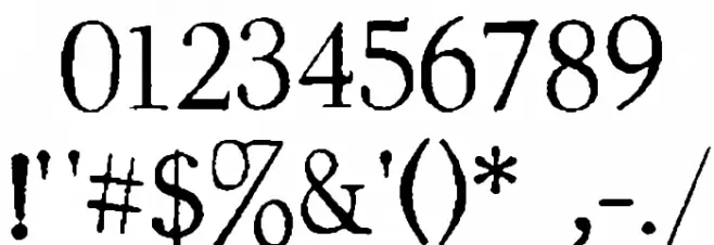 Testimonial Font OTHER CHARS