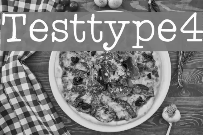 Testtype4 Font examples