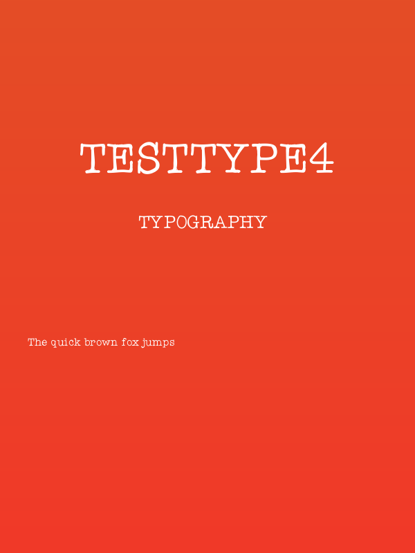 Testtype4 Poster