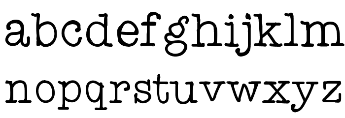 Testtype4 Font LOWERCASE