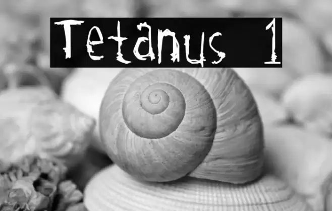 Tetanus 1 Font examples