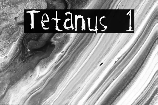 Tetanus 1 Font examples