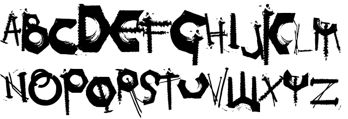 Tetanus, Regular Font LOWERCASE