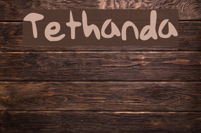Tethanda Font examples