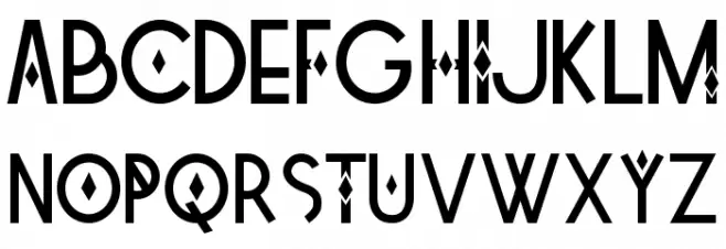 Tetra Schriftart Groß