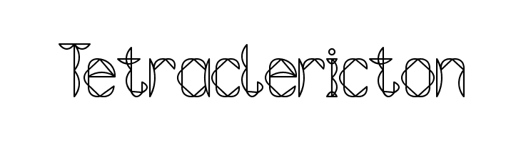 Tetraclericton Font