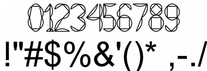 Tetraclericton Font OTHER CHARS