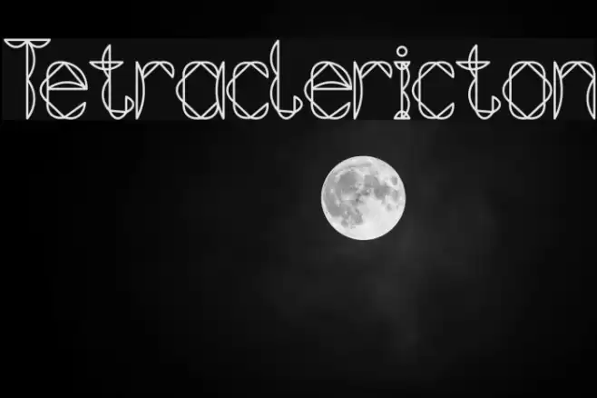 Tetraclericton Font examples