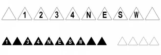 Tetrahedron Font OTHER CHARS