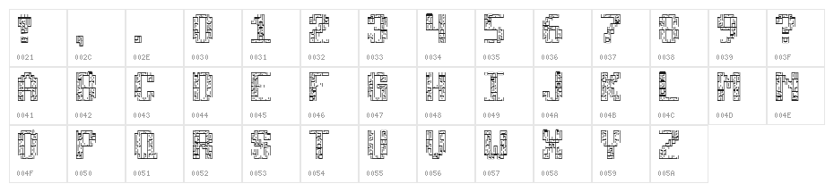 Tetricide [BRK] Character Map