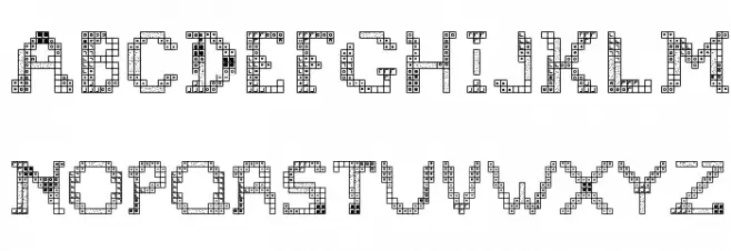 Tetris 2 Fonte MAIÚSCULAS