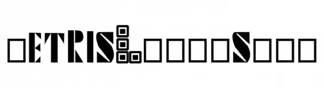 Tetris Blocks 2.0  font caratteri gratis