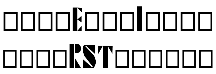 Tetris Blocks 2.0 Font LOWERCASE