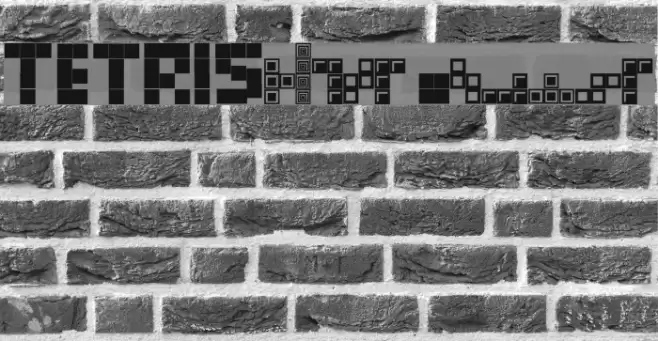 Tetris Blocks Font examples